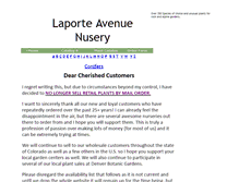 Tablet Screenshot of laporteavenuenursery.com